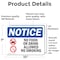 Signmission No Food Or Drink Allowed No Smoking Sign, Vinyl Decal, 10in W x 7in L, 2PK OS-2PACK-NS-D-710-L-14576 - alternate 6
